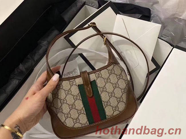 Gucci Jackie 1961 mini hobo bag 637092 brown