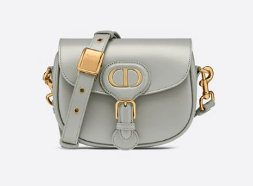 SMALL DIOR BOBBY BAG Gray Box Calfskin Gray Box Calfskin M9317