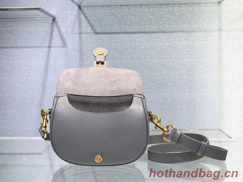 SMALL DIOR BOBBY BAG Gray Box Calfskin Gray Box Calfskin M9317