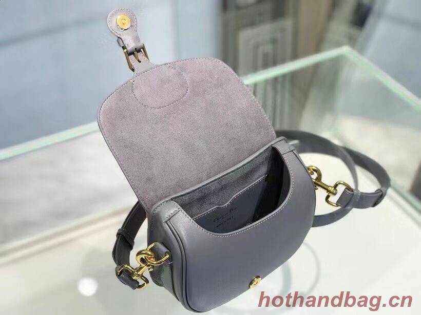 SMALL DIOR BOBBY BAG Gray Box Calfskin Gray Box Calfskin M9317