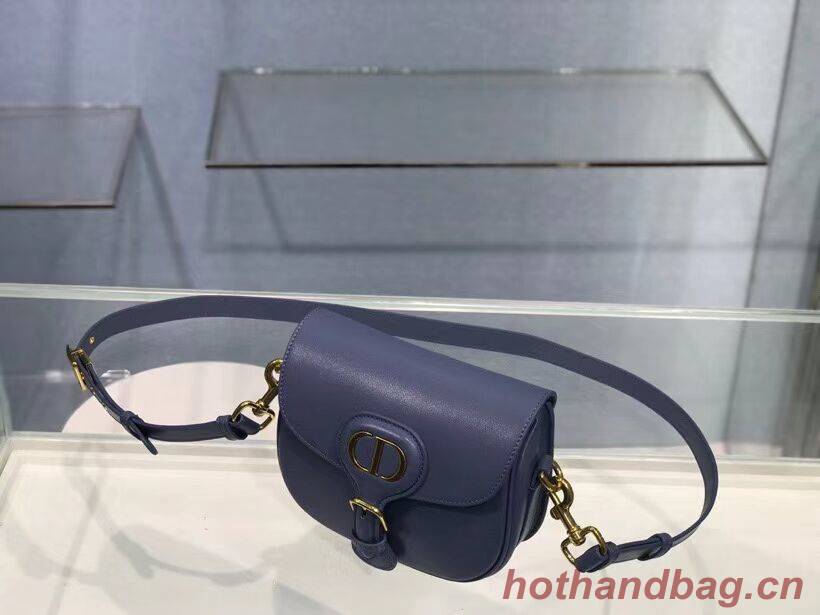 SMALL DIOR BOBBY BAG Gray Box Calfskin Gray Box Calfskin M9317 blue