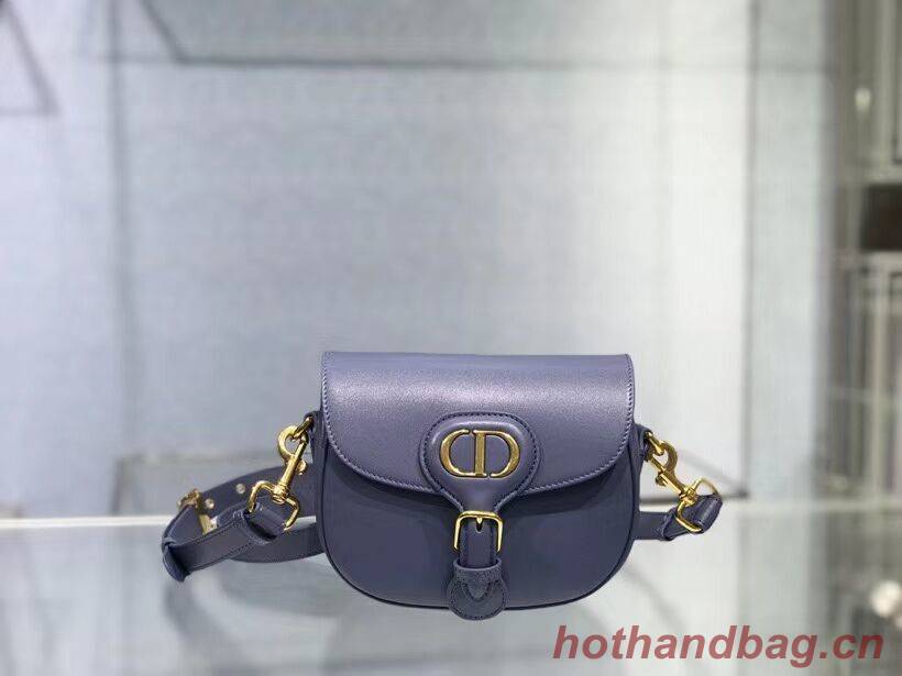 SMALL DIOR BOBBY BAG Gray Box Calfskin Gray Box Calfskin M9317 blue