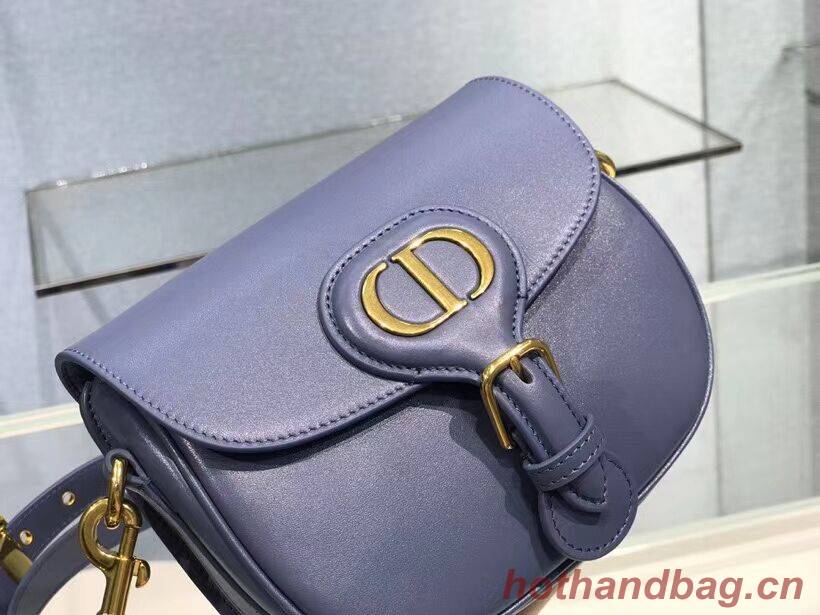 SMALL DIOR BOBBY BAG Gray Box Calfskin Gray Box Calfskin M9317 blue