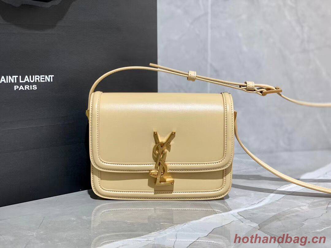 SOLFERINO SMALL SATCHEL IN BOX SAINT LAURENT LEATHER 63430 Beige