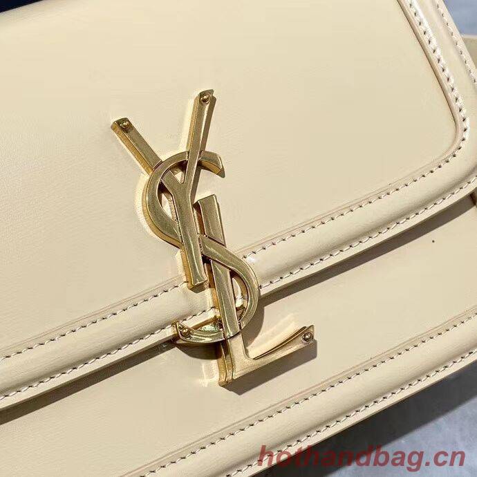 SOLFERINO SMALL SATCHEL IN BOX SAINT LAURENT LEATHER 63430 Beige