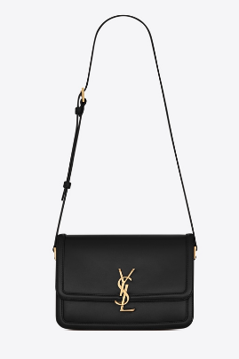 SOLFERINO SMALL SATCHEL IN BOX SAINT LAURENT LEATHER 63430 black