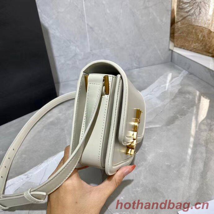 SOLFERINO SMALL SATCHEL IN BOX SAINT LAURENT LEATHER 63430 white