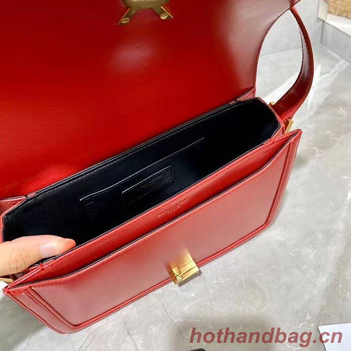 SOLFERINO MEDIUM SATCHEL IN BOX SAINT LAURENT LEATHER Y63435 RED