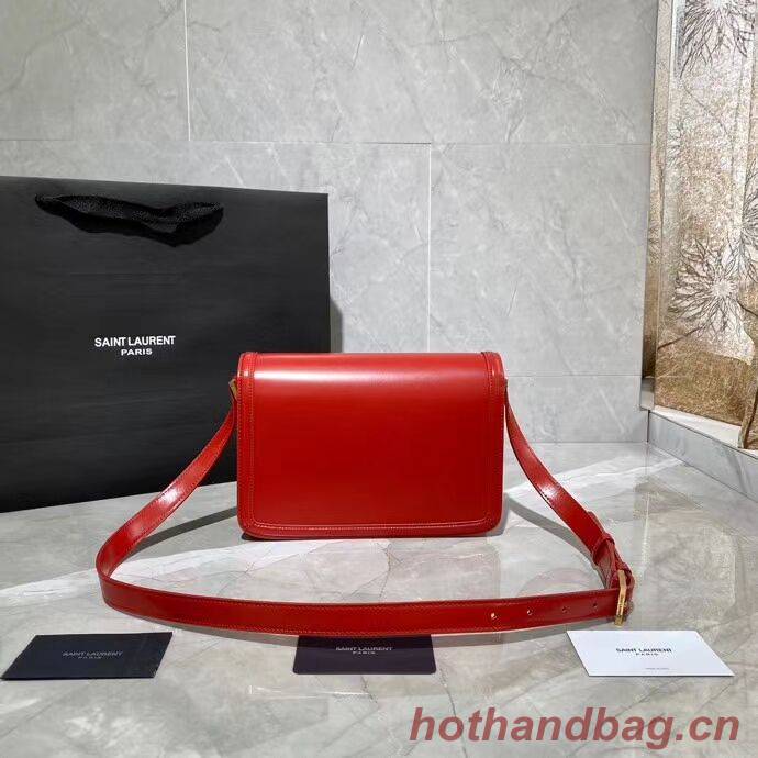 SOLFERINO MEDIUM SATCHEL IN BOX SAINT LAURENT LEATHER Y63435 RED