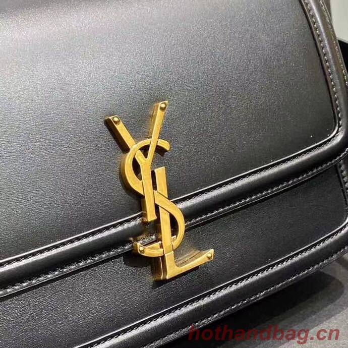 SOLFERINO MEDIUM SATCHEL IN BOX SAINT LAURENT LEATHER Y63435 black