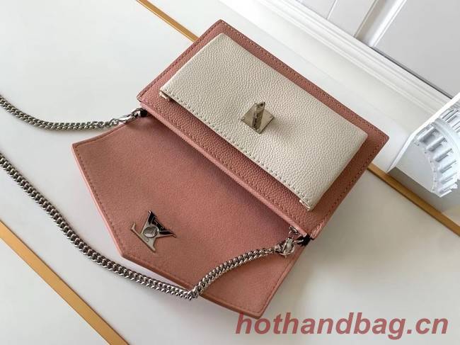 Louis Vuitton Original MYLOCKME Chain Bag M63471 pink&white