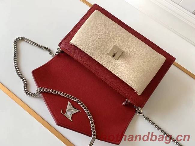 Louis Vuitton Original MYLOCKME Chain Bag M63471 red&white