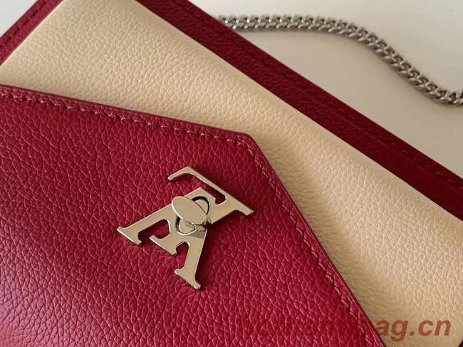 Louis Vuitton Original MYLOCKME Chain Bag M63471 red&white