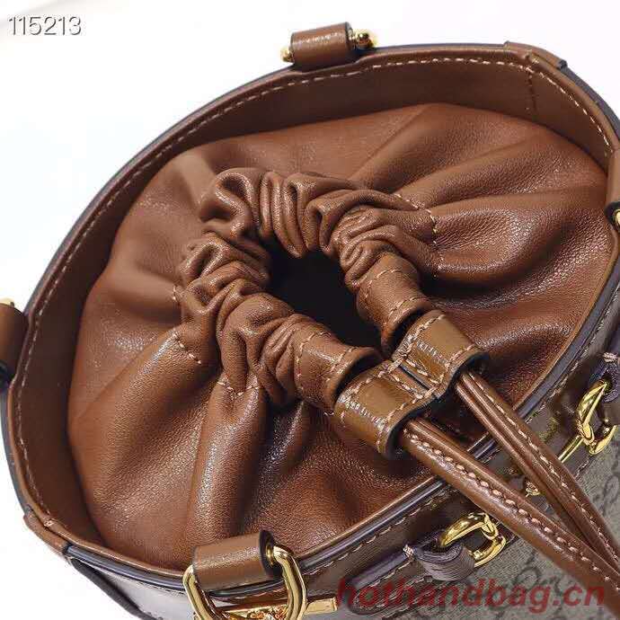 Gucci Horsebit 1955 small bucket bag 637115 brown