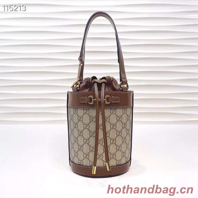 Gucci Horsebit 1955 small bucket bag 637115 brown