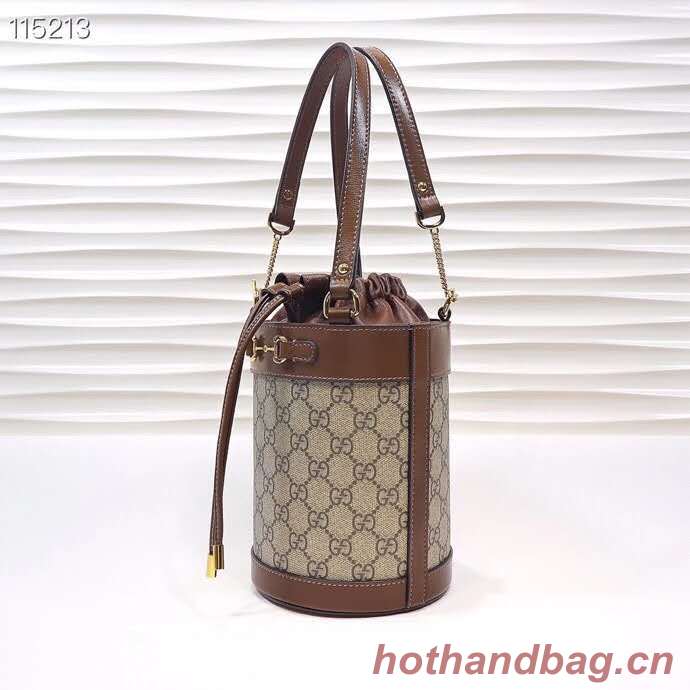 Gucci Horsebit 1955 small bucket bag 637115 brown