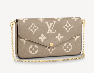 Louis Vuitton Original POCHETTE FELICIE Chain Bag M69977 grey