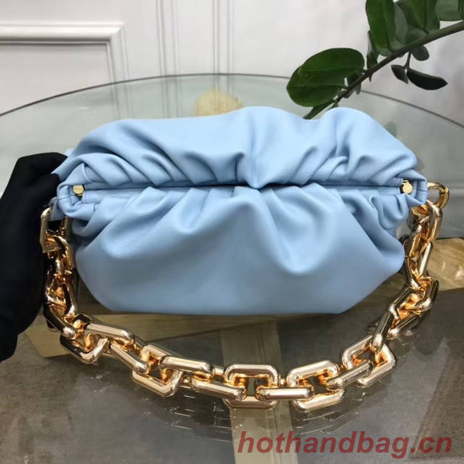 Bottega Veneta THE CHAIN POUCH 620230 LIGHT BLUE