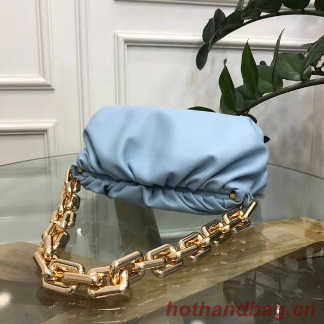 Bottega Veneta THE CHAIN POUCH 620230 LIGHT BLUE