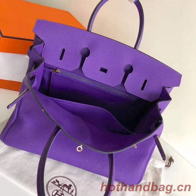 Hermes Birkin Bag Original Leather 17825 purple