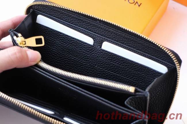 Louis Vuitton Original ZIPPY wallet M69794 black