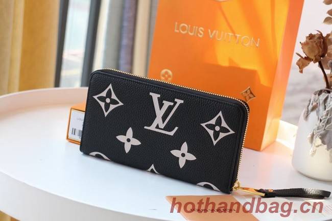 Louis Vuitton Original ZIPPY wallet M69794 black