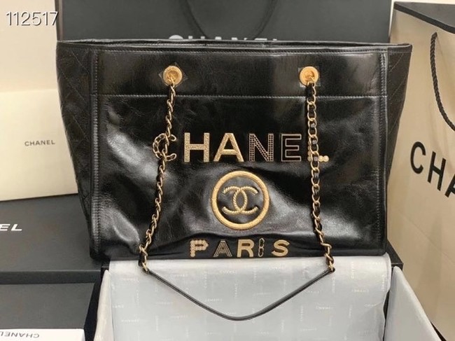 Chanel shopping bag A67001 black