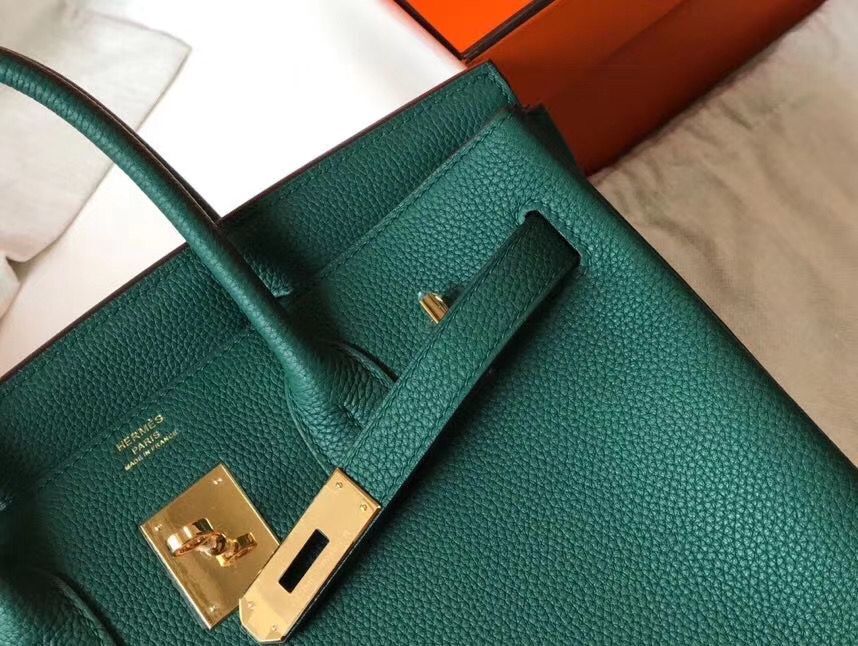 Hermes Birkin Bag Original Leather 35CM 17825 Green