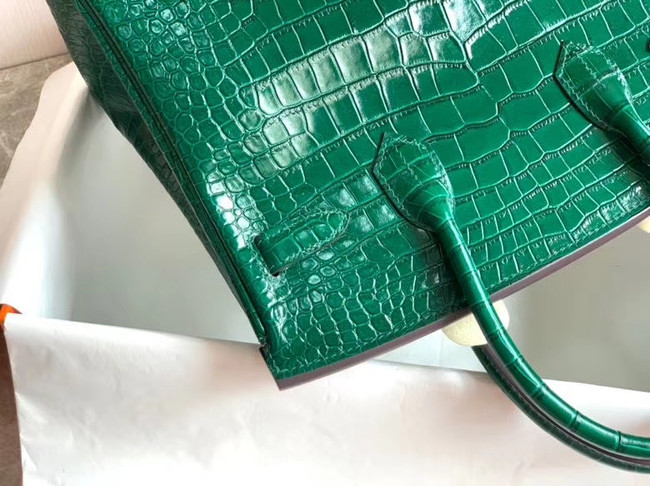 Hermes Birkin Bag Original Leather crocodile HBK35 green