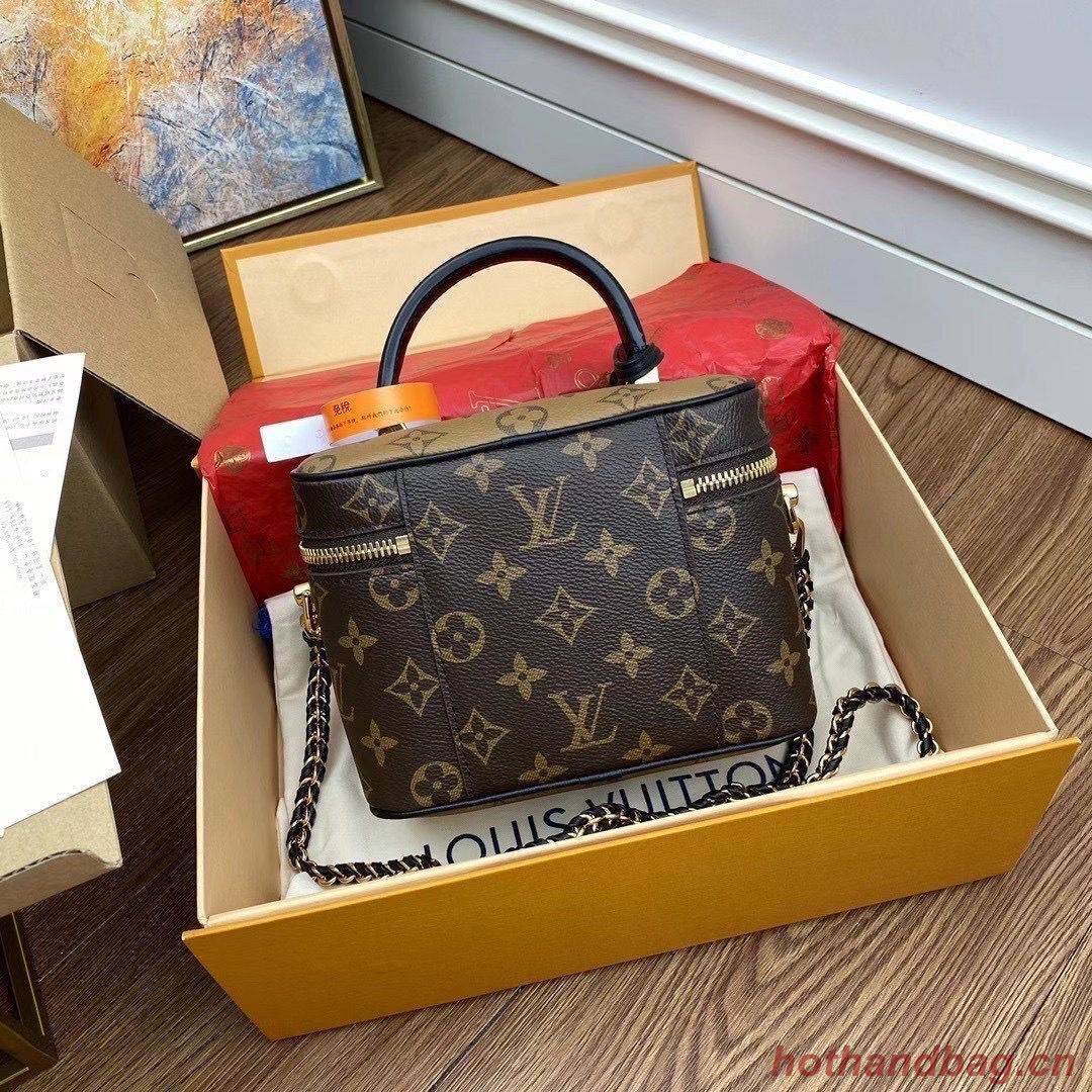 Louis Vuitton Monogram Canvas Reverse Nice Cosmetic Bag M45165 Black