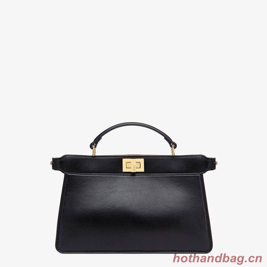 Fendi PEEKABOO ISEEU EAST-WEST Black leather bag 8BN323