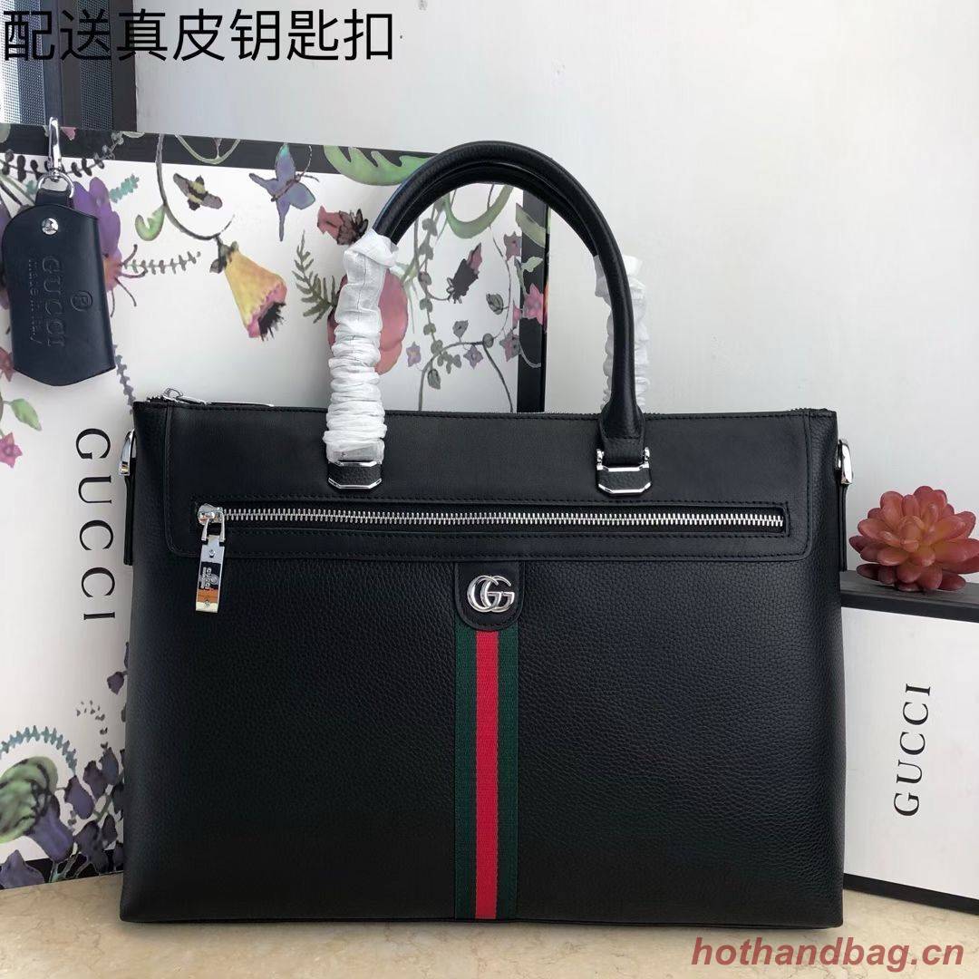 Gucci Original Leather GG Briefcase Bag G78945 Black