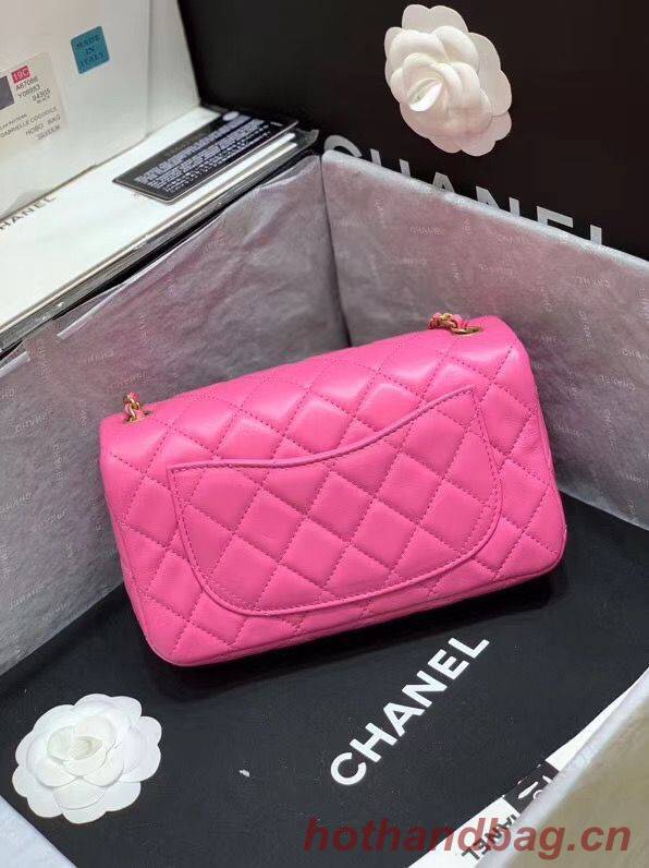 Chanel MINI Flap Bag Original Sheepskin Leather AS1787 Pink