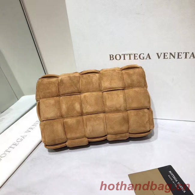 Bottega Veneta PADDED CASSETTE BAG suede 591970 brown