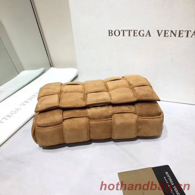 Bottega Veneta PADDED CASSETTE BAG suede 591970 brown