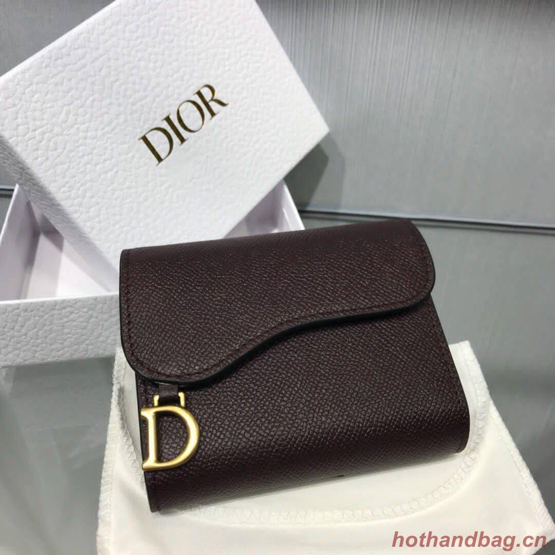 DIOR OBLIQUE 5-POCKET CARD HOLDER M928 Dark Brown