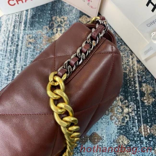 Chanel 19 flap bag AS1162 Burgundy