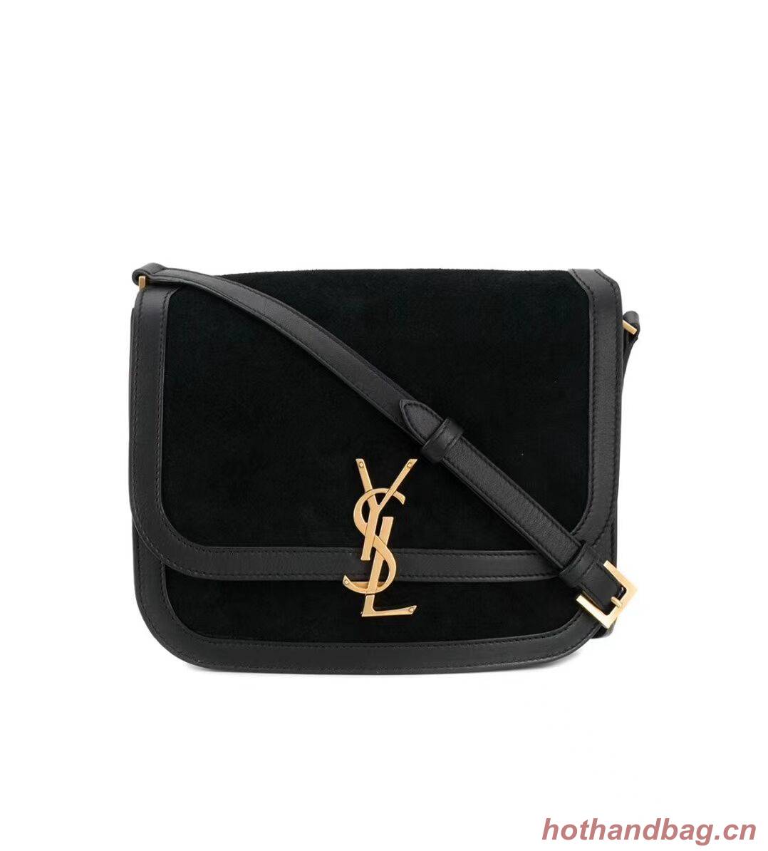 Yves Saint Laurent IN SUEDE AND SMOOTH LEATHER Y535025E Black