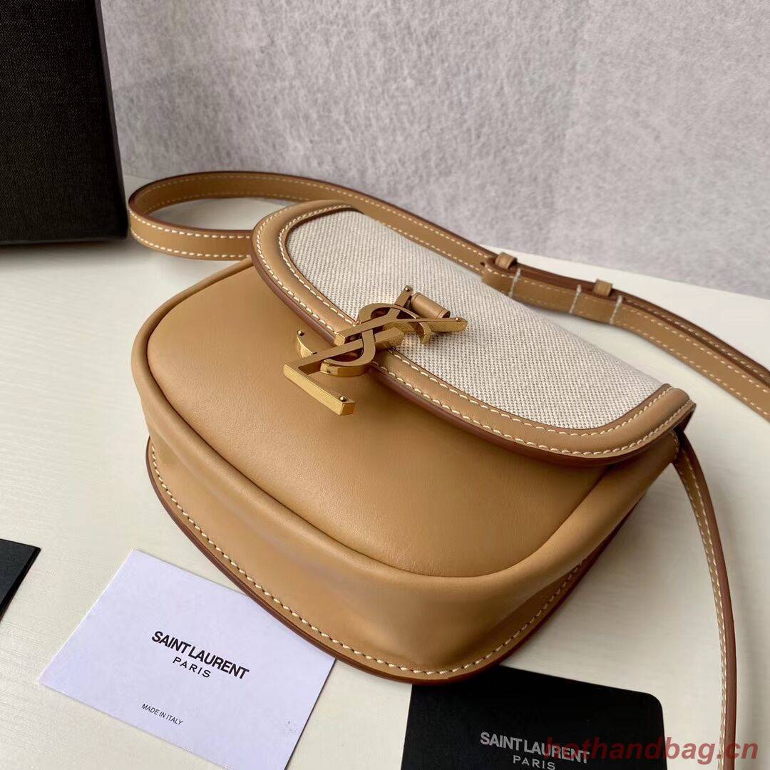 Yves Saint Laurent IN CANVAS AND LEATHER Y650123H Apricot