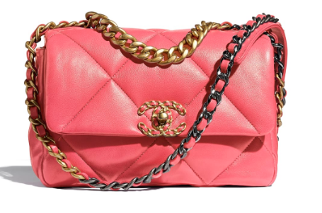 Chanel 19 flap bag AS1161 Coral