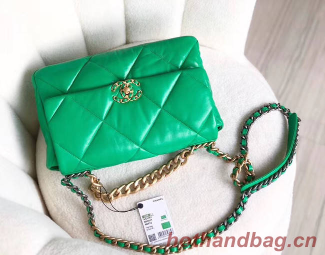 Chanel 19 flap bag AS1160 AS1161 AS1162 green