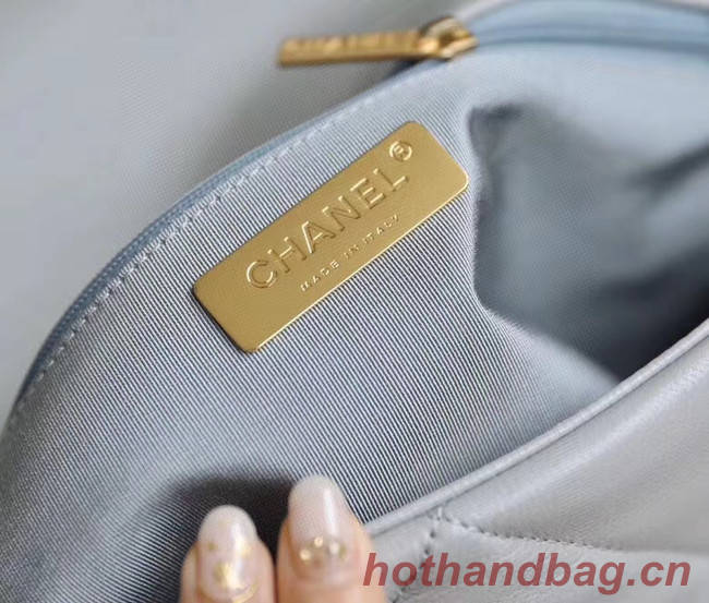 Chanel 19 flap bag AS1161 grey