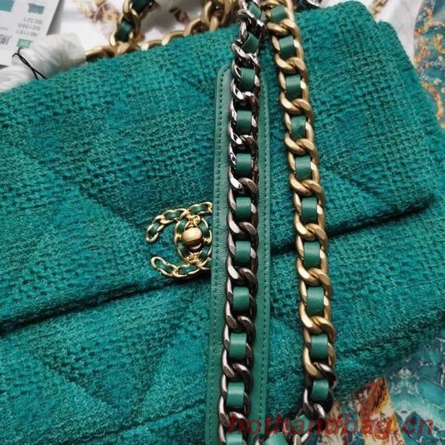 CHANEL 19 Flap Bag AS1161 green