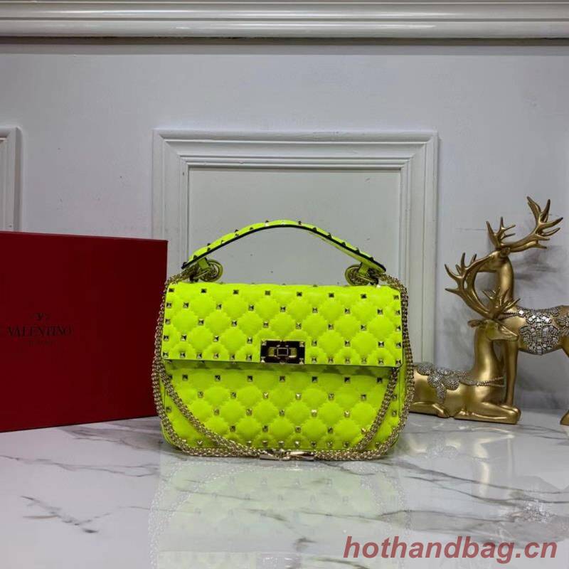 VALENTINO Origianl leather shoulder bag V0122H Pentagram Green