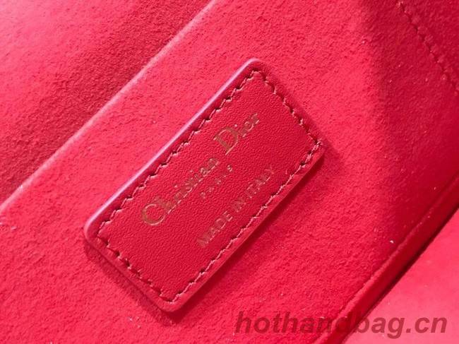 DIOR Sheepskin cosmetic bag S5488 red