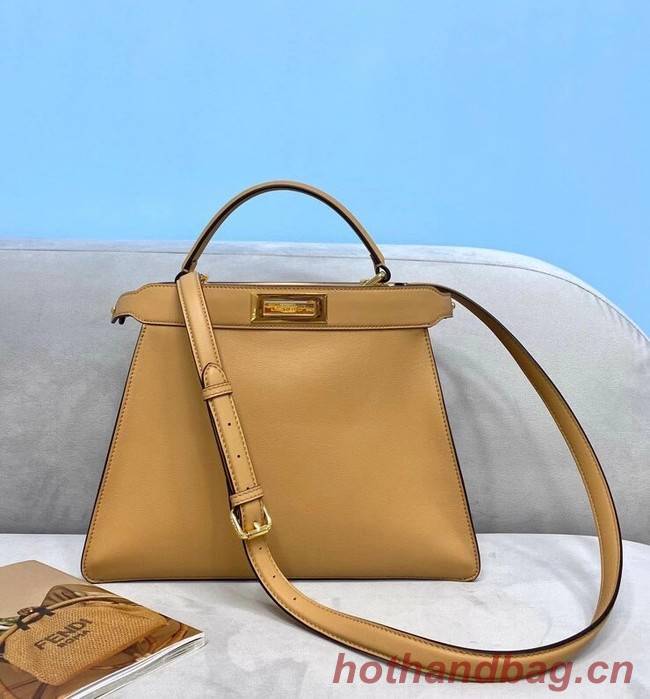 Fendi PEEKABOO ISEEU MEDIUM leather bag 70193 apricot