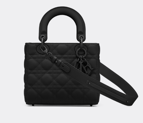 LADY DIOR MY ABCDIOR BAG Black Ultramatte Cannage Calfskin M0538SLOI