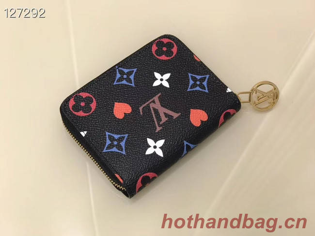 Louis Vuitton GAME ON ZIPPY COIN PURSE M80305 black