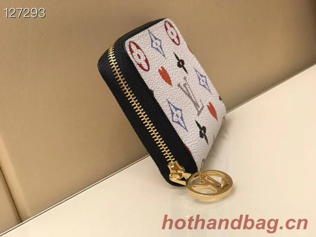 Louis Vuitton GAME ON ZIPPY COIN PURSE M80305 white