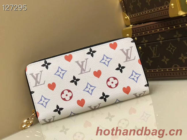 Louis Vuitton GAME ON ZIPPY WALLET M57491 white